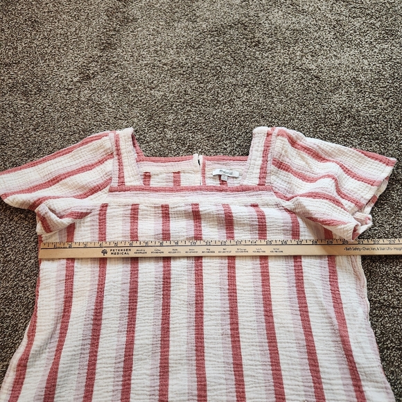 Madewell Lightspun Harlow Square-Neck Top Size Large - Picture 5 of 6